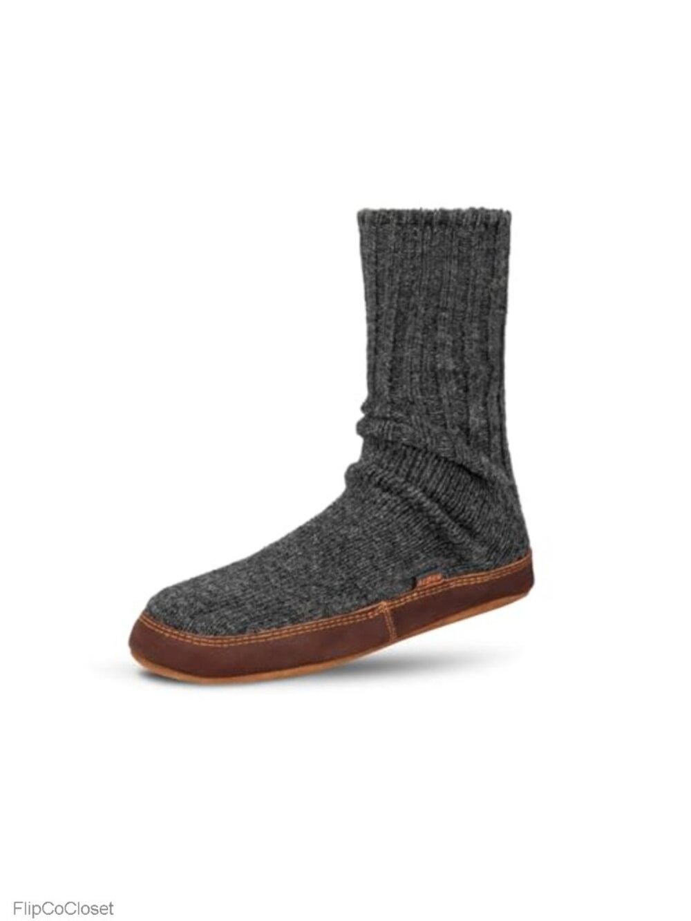 Suede Sole Moisture Wicking Crew Slipper Socks Cloud Cushion Cozy Indoor